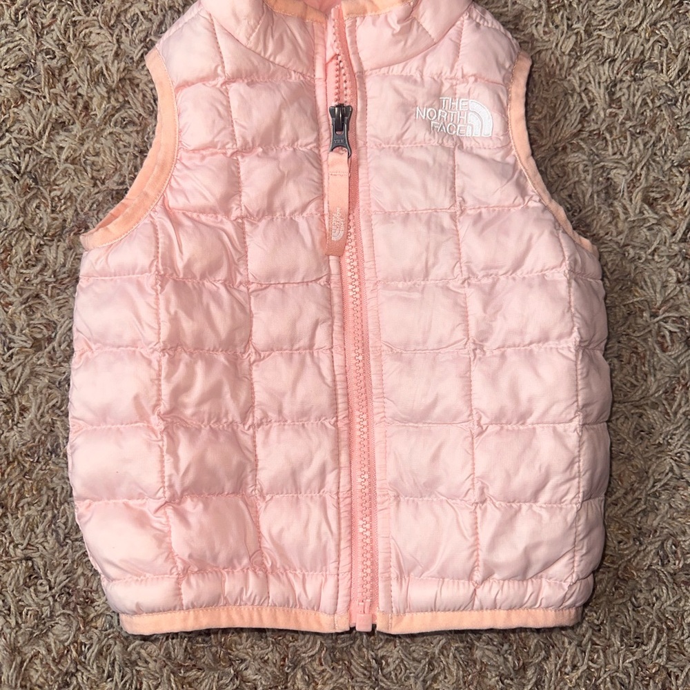 The North Face Pink Kids Puffer Vest